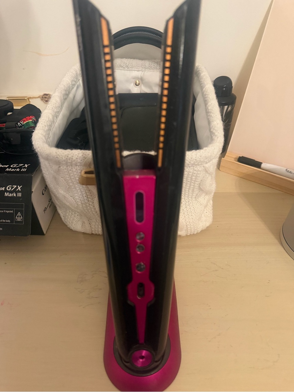 DYSON straightener Pink and Black Ceramic Hair Straightener